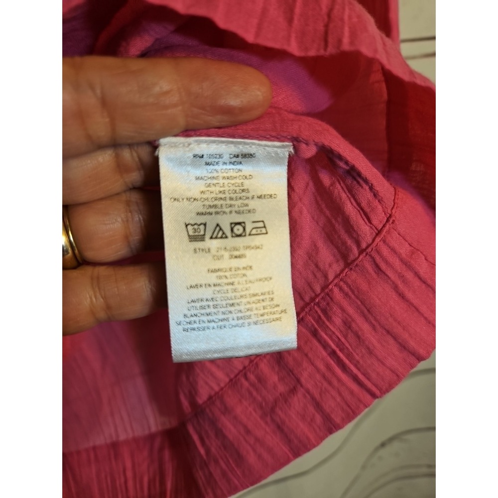 Joie Phlox Pink LONG sleeves BLOUSE Size MEDIUM - Picture 6 of 8